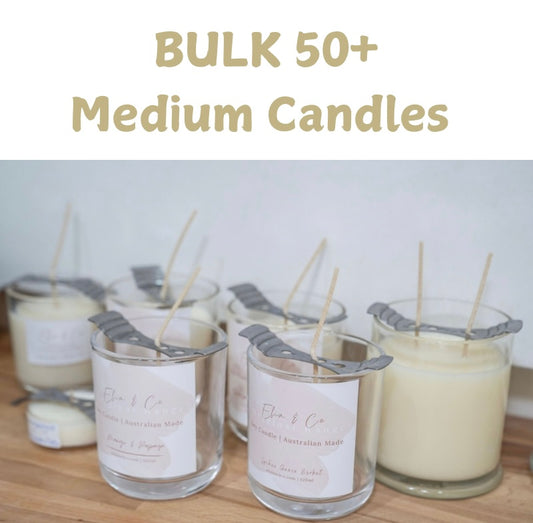 50x Medium Personalised Candles